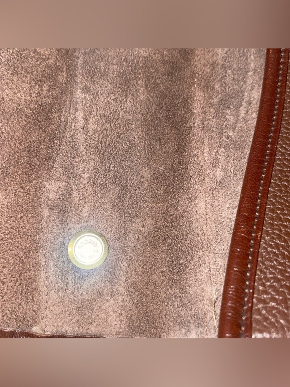 Vintage Dooney & Bourke Chocolate AWL Leather Crossbody Shoulder Bag - Picture 17 of 17